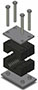 Behringer Heavy-Duty Twin Tube Clamp Halves