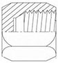 Brennan 1-1/4 Inch (in) Joint Industry Council (JIC) 37 Degree Flare End Style Nut (00317114)
