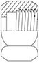 Brennan 3/16 Inch (in) Female Joint Industry Council (JIC) 37 Degree Flare End Style Cap (00317524)