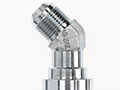 Brennan 1-1/2 Inch (in) Male Joint Industry Council (JIC) 37 Degree Flare x 1-1/2 Inch (in) Code 61 Standard O-Ring Flange End Style 45 Degree Elbow (00328257)