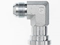 Brennan 1 Inch (in) Male Joint Industry Council (JIC) 37 Degree Flare x 3/4 Inch (in) Code 62 Heavy O-Ring Flange End Style 90 Degree Elbow (02482001)