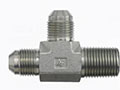 Brennan 3/4 Inch (in) Male Pipe Rigid x 3/4 x 3/4 Inch (in) Male Joint Industry Council (JIC) 37 Degree Flare End and 3 Style Tee (00313900)