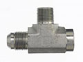 Brennan 1 Inch (in) Male Joint Industry Council (JIC) 37 Degree Flare x 1 Inch (in) Female Pipe Rigid x 1 Inch (in) Male Pipe Rigid End Style Tee (02481980)