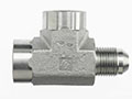 Brennan 1 Inch (in) Male Joint Industry Council (JIC) 37 Degree Flare x 1 x 1 Inch (in) Female Pipe Rigid End Style Tee (02642936)