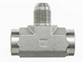 Brennan 3/8 x 3/8 Inch (in) Female Pipe Rigid x 1/2 Inch (in) Male Joint Industry Council (JIC) 37 Degree Flare End Style Tee (02157803)