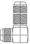 Brennan 1/2 x 1/2 Inch (in) Male Joint Industry Council (JIC) 37 Degree Flare End Style Steel Bulkhead 90 Degree Elbow (00315275)