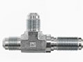 Brennan 3/8 x 3/8 x 3/8 Inch (in) Male Joint Industry Council (JIC) 37 Degree Flare End Style Bulkhead Run Tee (01369435)