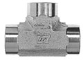 Brennan 1 x 1 x 1 Inch (in) Female Pipe Rigid End Style Tee (00325365)