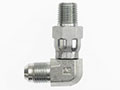 Brennan 1/2 Inch (in) Male Joint Industry Council (JIC) 37 Degree Flare x 3/8 Inch (in) Male Pipe Rigid End Style 90 Degree Elbow (00354730)