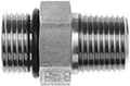 Brennan 1/2 Inch (in) Male O-Ring Boss End Style x 3/8 Inch (in) Male Pipe Rigid Steel End Style Straight Adapter (02172059)