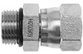 Brennan 3/8 Inch (in) Female Joint Industry Council (JIC) 37 Degree Flare End Style x 3/8 Inch (in) Male O-Ring Boss Steel End Style Straight Adapter (00465493)