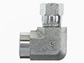 Brennan 1/4 Inch (in) Female Pipe Rigid x 3/8 Inch (in) Female Joint Industry Council (JIC) 37 Degree Flare Swivel End Style 90 Degree Elbow (02061268)