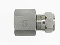 Brennan 1/4 Inch (in) Female Pipe Rigid End Style x 5/16 Inch (in) Female Joint Industry Council (JIC) 37 Degree Flare Swivel Steel End Style Straight Adapter (02158837)