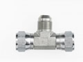 Brennan 3/4 x 3/4 Inch (in) Female Joint Industry Council (JIC) 37 Degree Flare Swivel x 3/4 Inch (in) Male Joint Industry Council (JIC) 37 Degree Flare End Style Tee (00265465)