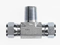 Brennan 1/2 x 1/2 Inch (in) Female Joint Industry Council (JIC) 37 Degree Flare Swivel x 1/2 Inch (in) Male Pipe Rigid End Style Tee (04893496)
