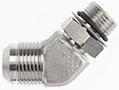 Brennan 1/2 Inch (in) Male Joint Industry Council (JIC) 37 Degree Flare x 1/2 Inch (in) Male O-Ring Boss End Style 45 Degree Elbow (00319911)