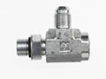 Brennan 3/8 Inch (in) Female O-Ring Boss x 3/4 Inch (in) Male O-Ring Boss x 3/4 Inch (in) Male Joint Industry Council (JIC) 37 Degree Flare End Style Tee (03518359)