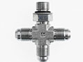 Brennan 3/8 x 3/8 Inch (in) Male Joint Industry Council (JIC) 37 Degree Flare x 3/8 Inch (in) Male O-Ring Boss End Style x 3/8 Inch (in) Male Joint Industry Council (JIC) 37 Degree Flare End Style Cross (03518215)