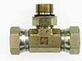 Brennan 1/2 x 1/2 Inch (in) Female Pipe Swivel x 1/2 Inch (in) Male O-Ring Boss End Style Tee (03228707)