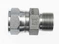 Brennan 1/4 Inch (in) Female Joint Industry Council (JIC) 37 Degree Flare Swivel x 3/8 Inch (in) Male British Standard Pipe Parallel End Style Straight Adapter (03183031)