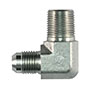 Brennan 1/4 Inch (in) Male Joint Industry Council (JIC) 37 Degree Flare x 1/4 Inch (in) Male British Standard Pipe Taper End Style 90 Degree Elbow (02567398)