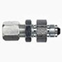 Brennan 3/8 Inch (in) Flareless Bite-Type x 3/8 Inch (in) Male Joint Industry Council (JIC) 37 Degree Flare End Style Bulkhead Straight Adapter (02480322)