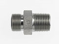 Brennan 1/4 Inch (in) Male Flat Face O-Ring x 3/8 Inch (in) Male Pipe Rigid End Style Straight Adapter (00318501)