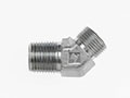 Brennan 5/8 Inch (in) Male Flat Face O-Ring x 1/2 Inch (in) Male Pipe Rigid End Style 45 Degree Elbow (03518436)