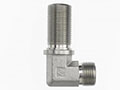 Brennan 3/8 x 1/2 Inch (in) Male Flat Face O-Ring End Style Bulkhead 90 Degree Elbow (03518257)