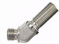 Brennan 1 x 1 Inch (in) Male Flat Face O-Ring End Style Bulkhead 45 Degree Elbow (00264725)