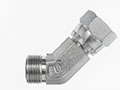 Brennan 1-1/4 Inch (in) Female Flat Face O-Ring x 1-1/4 Inch (in) Male Flat Face O-Ring End Style 45 Degree Elbow (03518265)