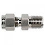 Brennan 1/2 Inch (in) Instrumentation x 1/8 Inch (in) Male Pipe Rigid End Straight Adapter (03890645)