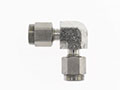 Brennan 1/4 x 1/4 Inch (in) Instrumentation End Style Stainless Steel 90 Degree Elbow (02914173)