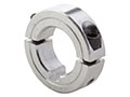 Climax Metal 2C-KW Series 0.3750 Inch (in) Inside Diameter and 0.8750 Inch (in) Outside Diameter Two-Piece Aluminum Clamping Collar with Keyway (04004096)