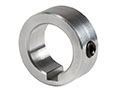 Climax Metal C-KW Series 1.0000 Inch (in) Inside Diameter Aluminum Set Screw Collar with Keyway (04004191)