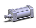 SMC® 3.62 Kilogram (kg) Weight Tie-Rod Air Cylinder (02872227)