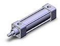 SMC® 1.06 Kilogram (kg) Weight Tie-Rod Air Cylinder (02869939)