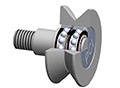 PCI Procal Inc. VTRE Series 2.0000 Inch (in) Roller Diameter V-Groove Track Roller (02171211)