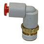 SMC® 11.11 Millimeter (mm) Hex Size and 0.02 Pound (lb) Weight Push-Connect Pneumatic Tube 90 Degree Elbow (01990974)