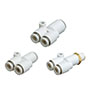 SMC® 0.18 Pound (lb) Weight Push-Connect Pneumatic Tube Y-Connector (01991162)
