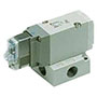 SMC® 3 Ports Solenoid-Operated Air Control Valve (07488583)